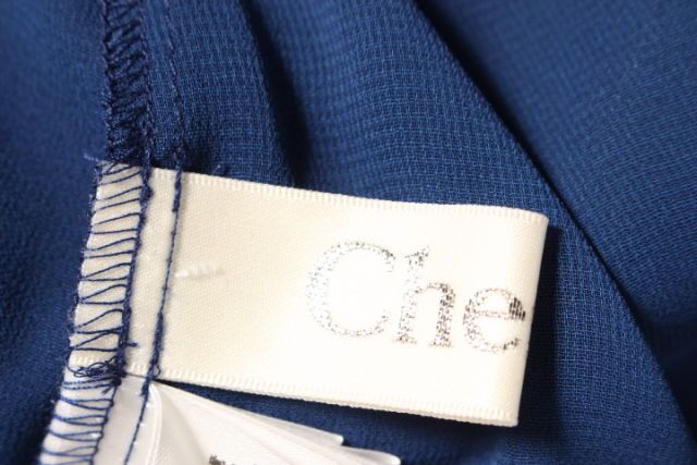 チェスティ Chesty 18SS カットソー 半袖 フラワーモチーフ 1 青
