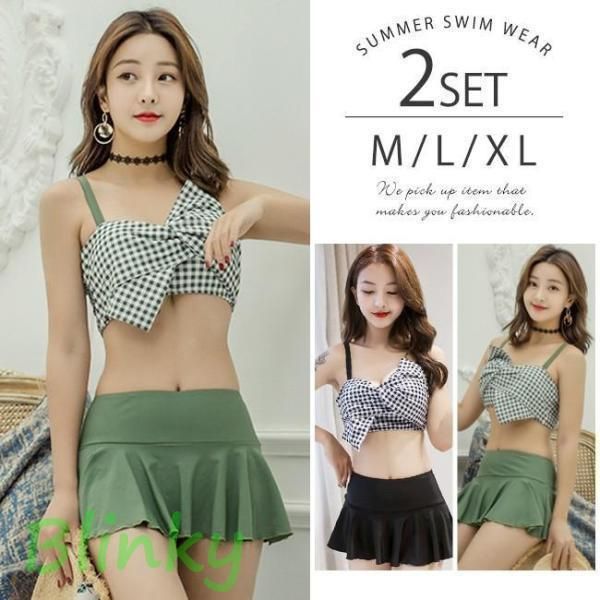 sugar nine ハイウエストビッグラメリボン&ビジューキャミソール ビキ二 sugar nine ハイウエストビッグラメリボン&ビジューキャミソール ビキ