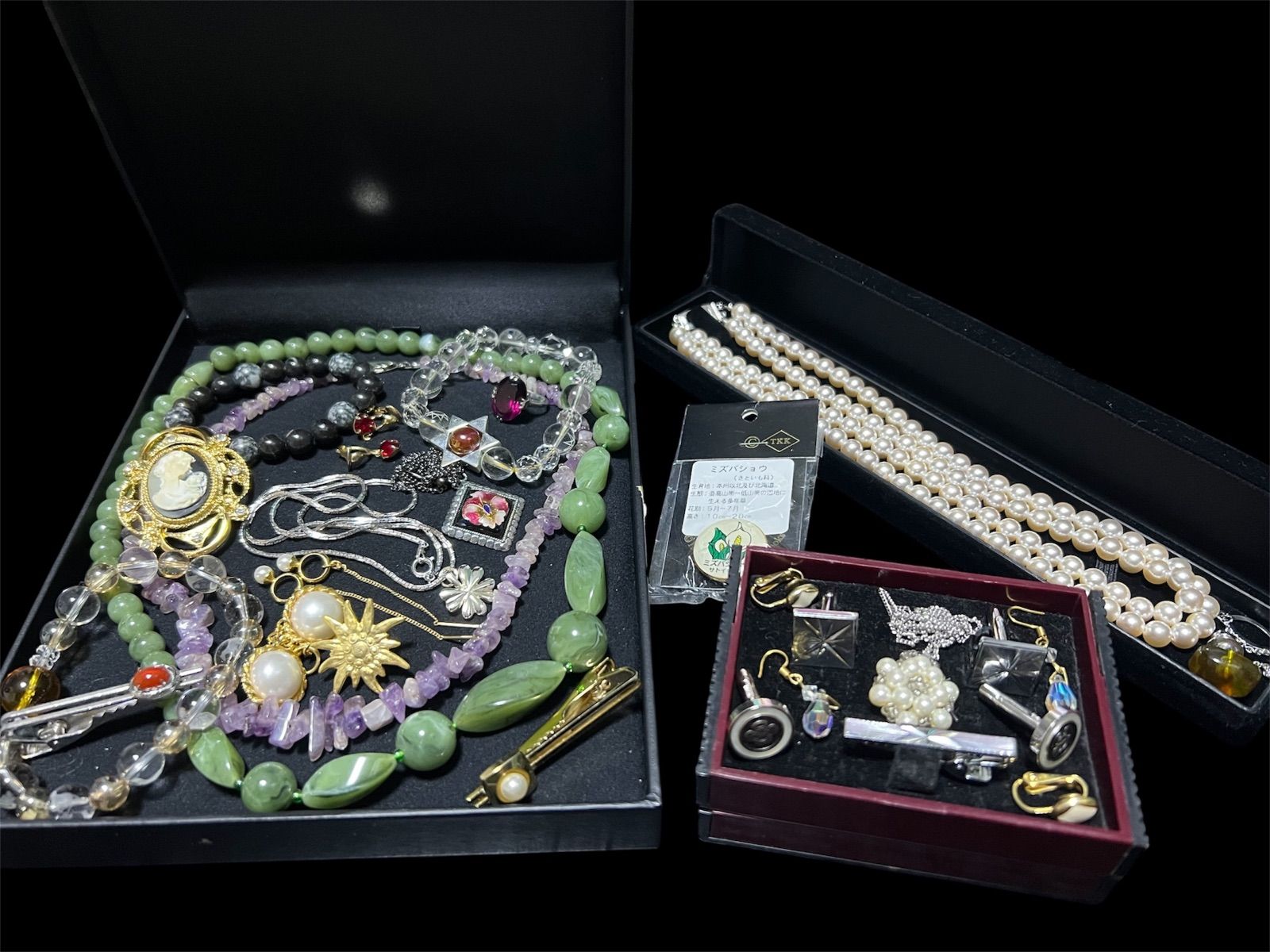 遺品整理 ネックレス7点ブローチ2点 中古】遺品整理 生前整理