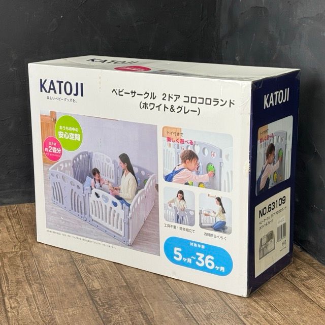 新品未開封未使用】KATOJI ベビーサークル 2ドア コロコロランド