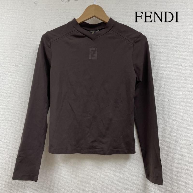 FENDI フェンディ カットソー 長袖 ヴィンテージ FF ズッカ ロゴ ロンT 長袖 カットソー ストレッチ シャツ 12.531794 イタリア製