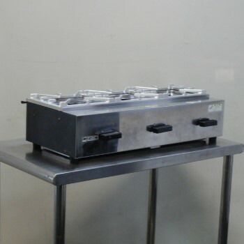 中古】オザキ OZK3III LP ガス テーブル 3口 コンロ 自動点火 