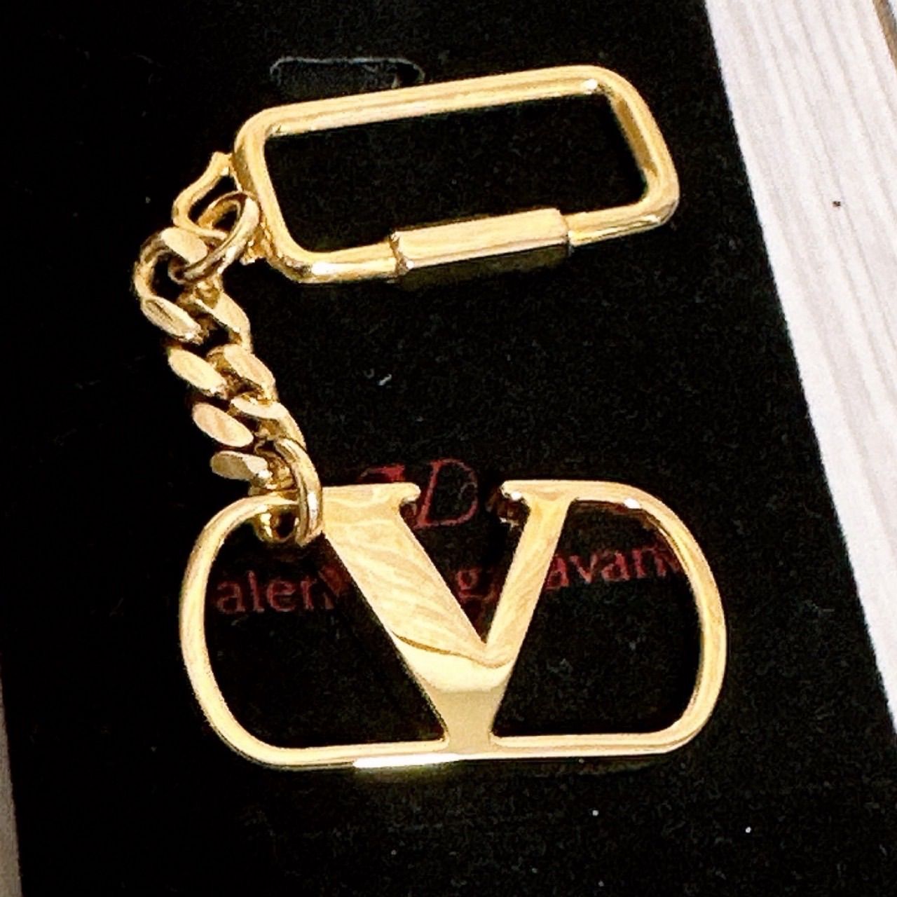 超美品》VALENTINO(ヴァレンティノ) キーリング キーホルダー