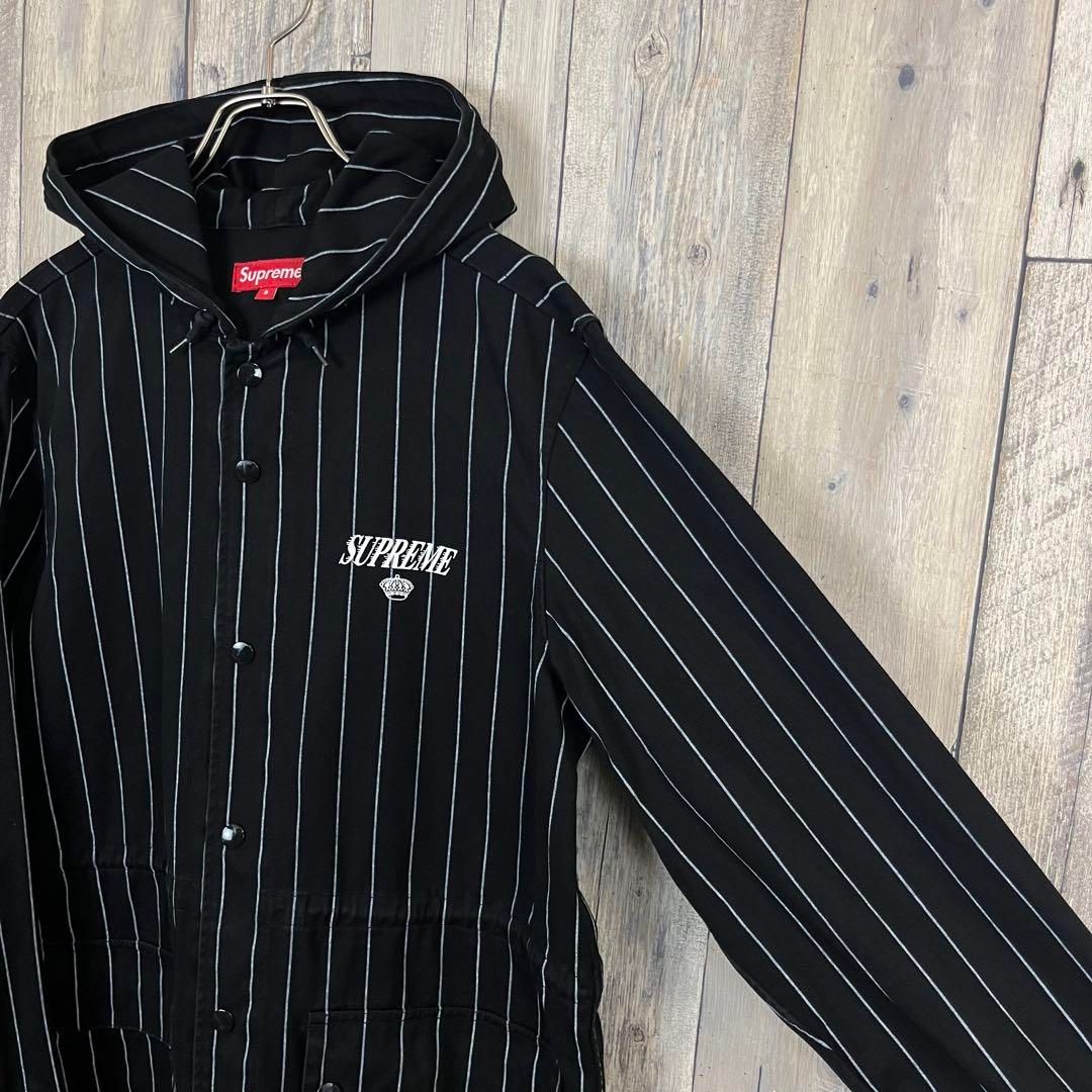 SUPREME シュプリーム 13AW ストライプ フーディー ジャケット S 