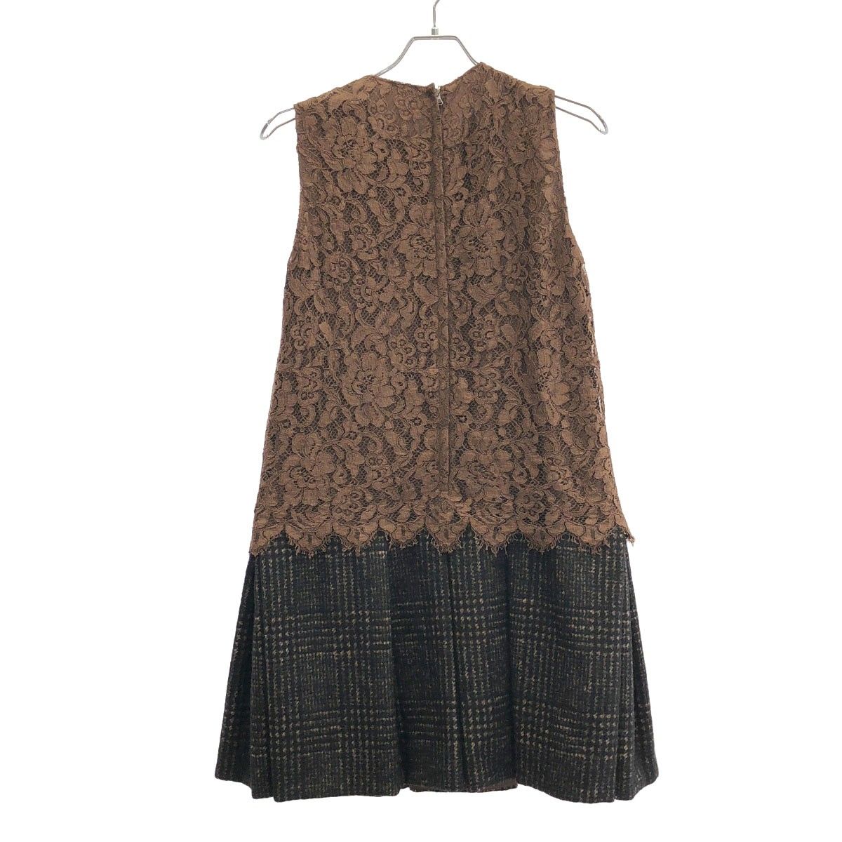 DOLCE&GABBANA ドルチェ＆ガッバーナ レースチェックノースリーブ 