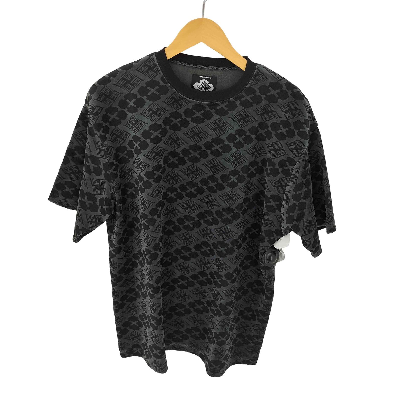 バッズプール BUDSPOOL GAKKIN BUDSPOOL 花罰家紋 VELOUR S/S TEE