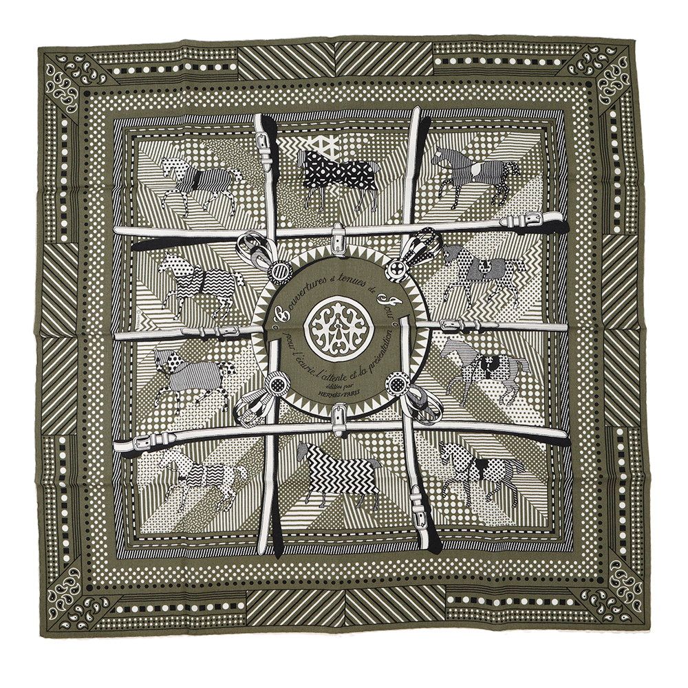エルメス スカーフ カレH 65 馬着 Couvertures et tenues de Jour