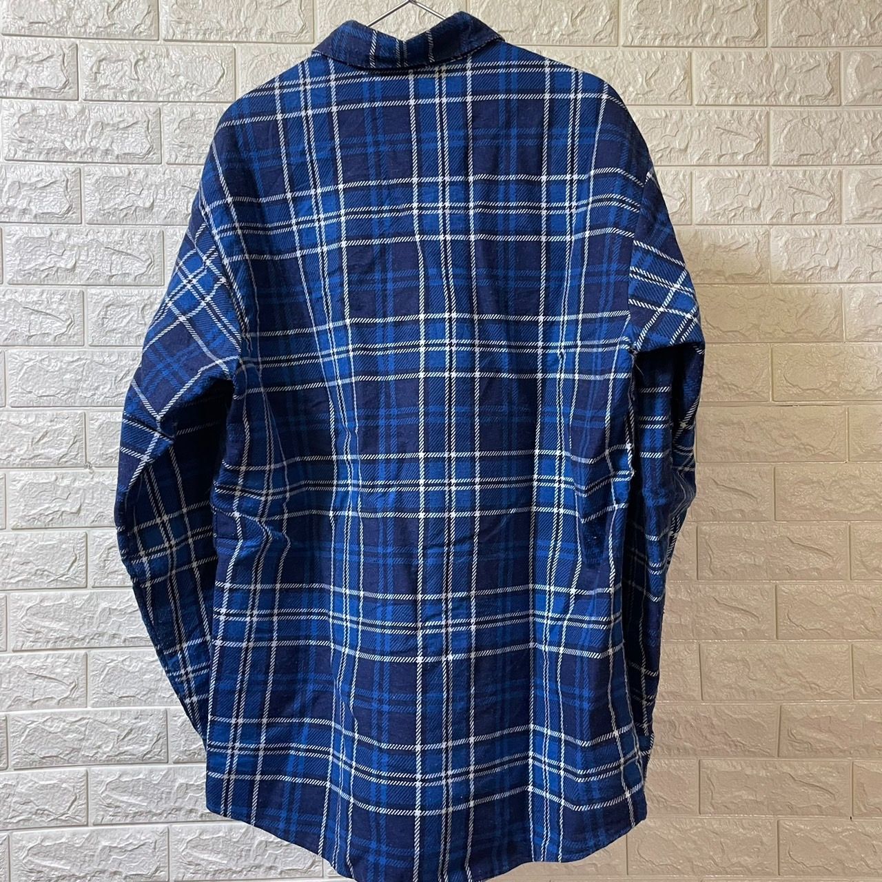 ウエストヒィールド ネルシャツ ブルー L 古着 （90