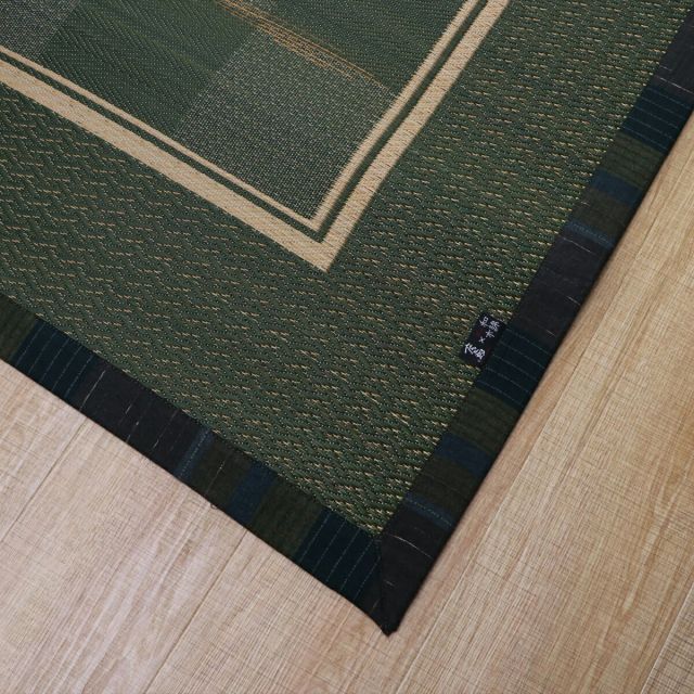 イケヒコ 国産い草ラグ カーペット DXほづみ グリーン 約191×250cm