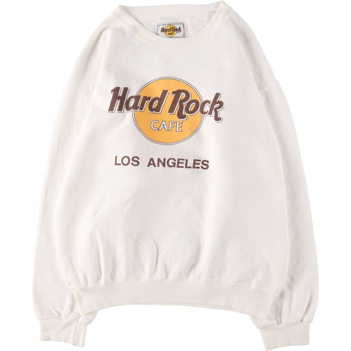 ハードロックカフェ スウェット ロゴ刺繍 USA製 XL グレー 定番カラー