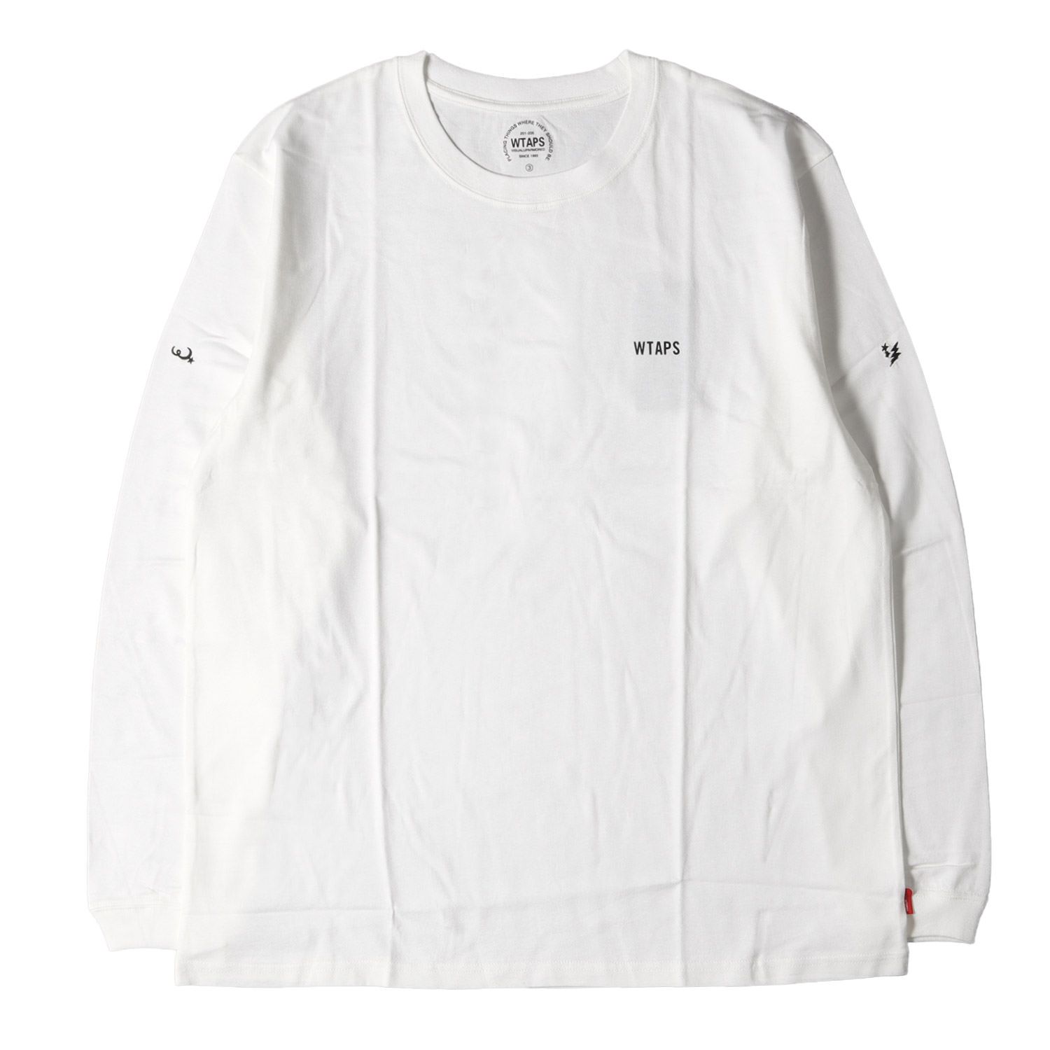 WTAPS ダブルタップス ロングスリーブ Tシャツ ホワイト 白 03 L - Tシャツ