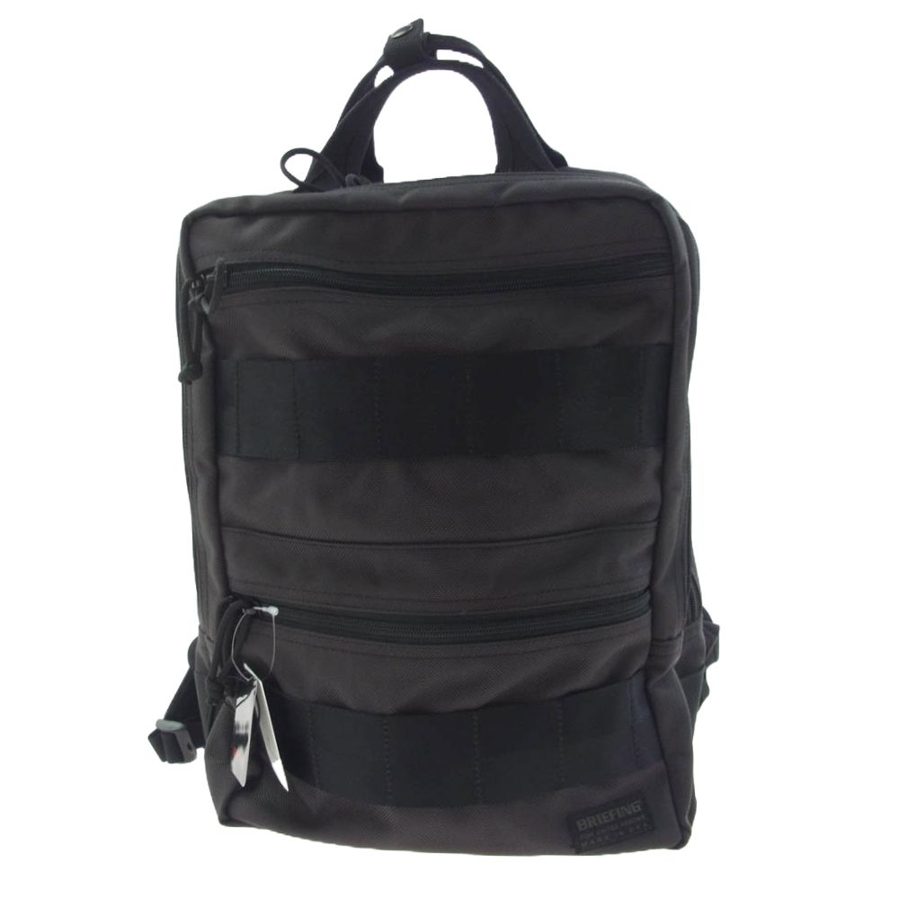 BRIEFING ブリーフィング UNITED ARROWS UA SQ PACK1 ユナイテッドアローズ別注 スクエア バックパック リュック グレー系 ブラック系【美品】【中古】