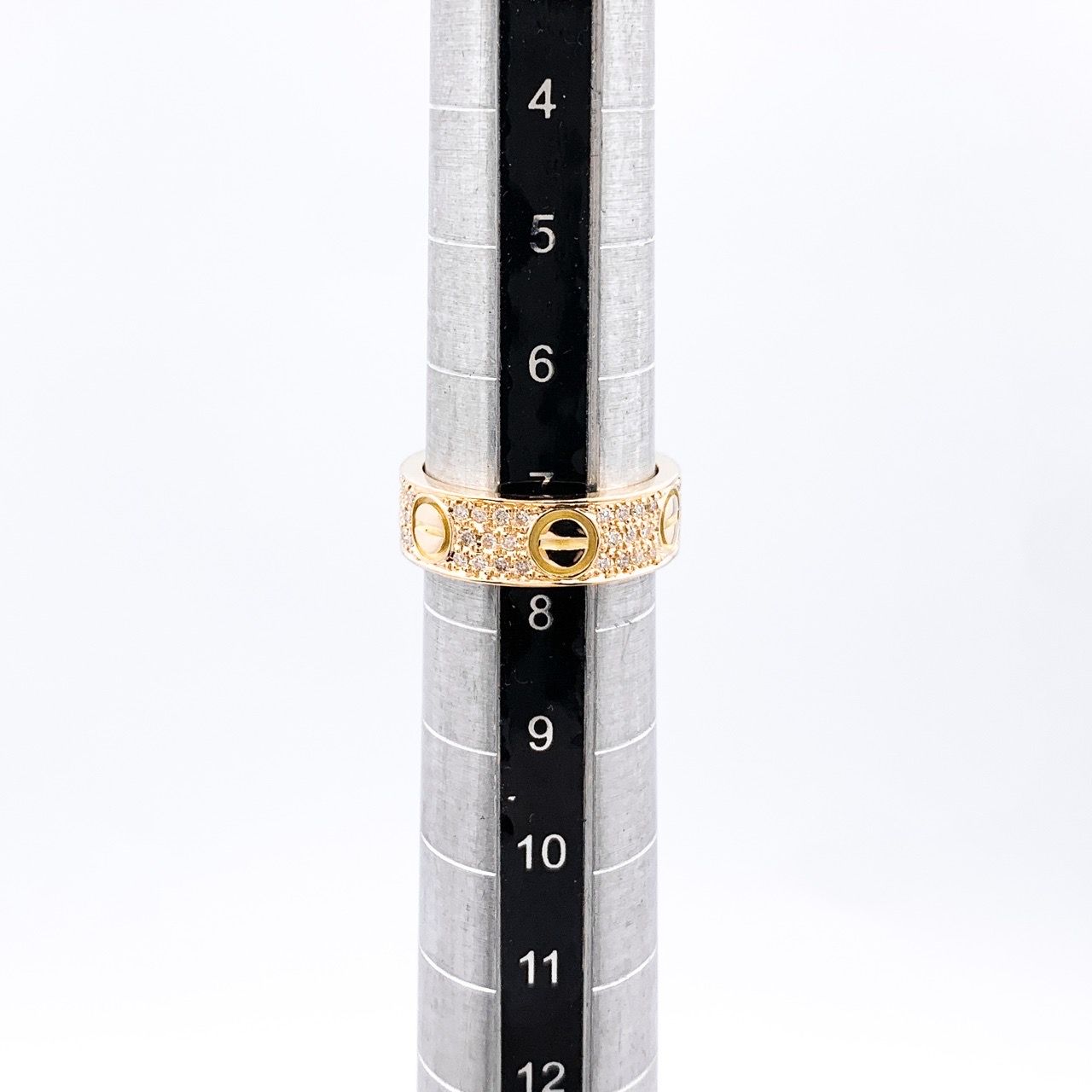 カルティエ　Cartier　ラブリング　48 YG イエローゴールド　8号　本物 仕上済】カルティエ ラブリング 8号 YG ダイヤ 8 48 K18YG