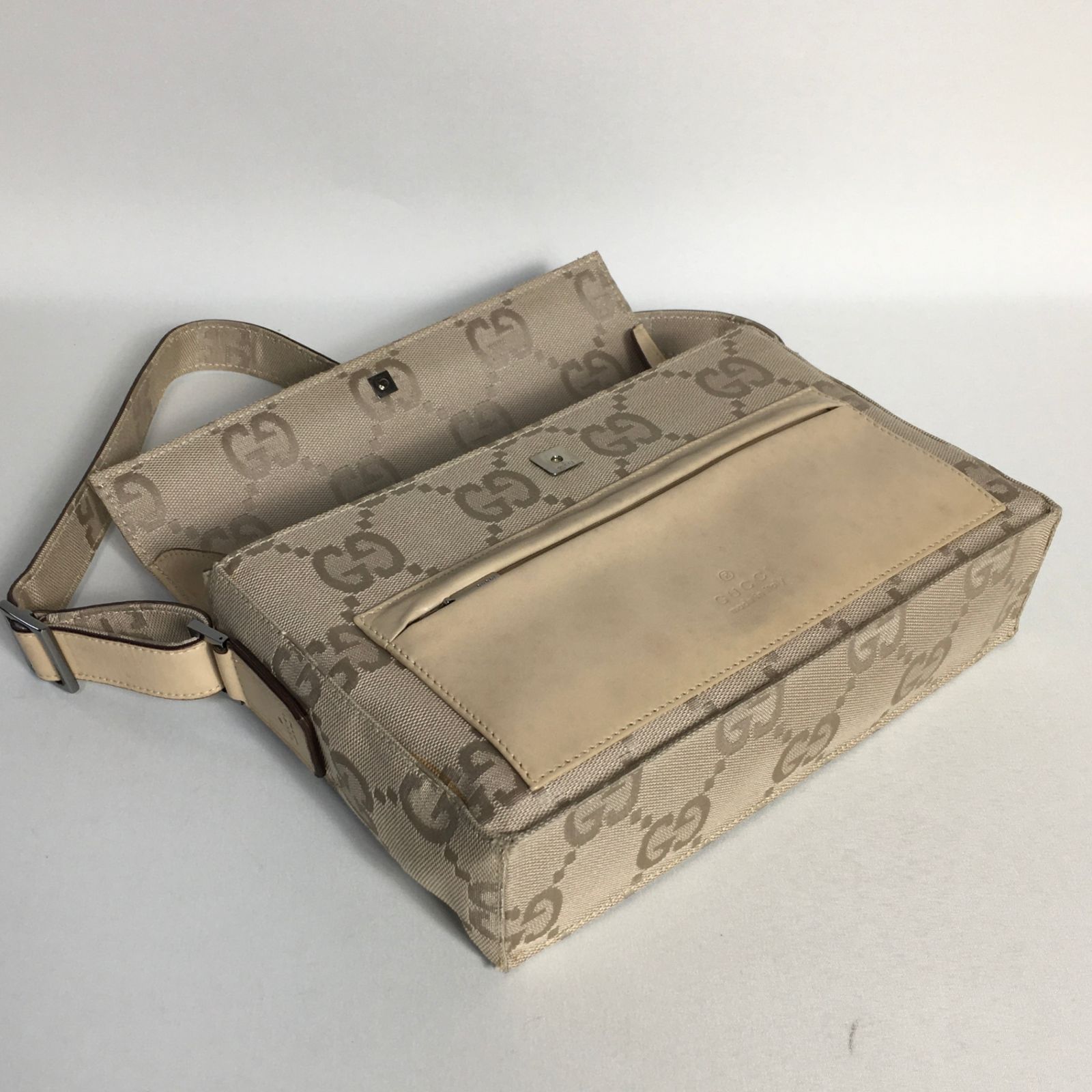 2504-94｜美品｜グッチ GGキャンバス ショルダーバッグ ベージュ