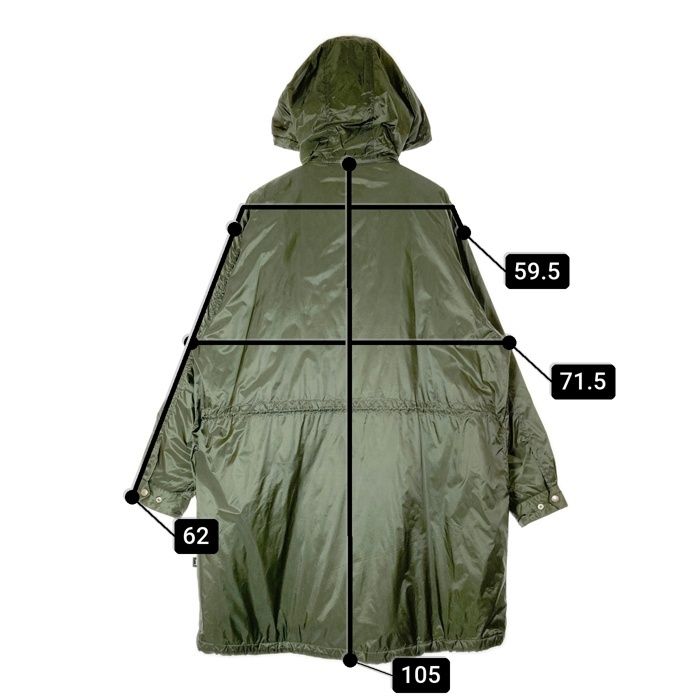 ☆STUSSY ステューシー ナイロン 中綿入り モッズコート
