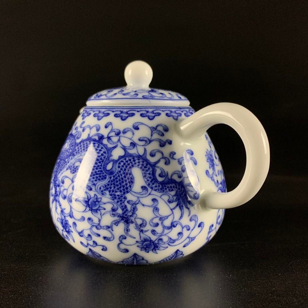 景徳鎮製鯖竜紋の茶壷 中國茶器 茶道具 茶寵 美術品 - メルカリ