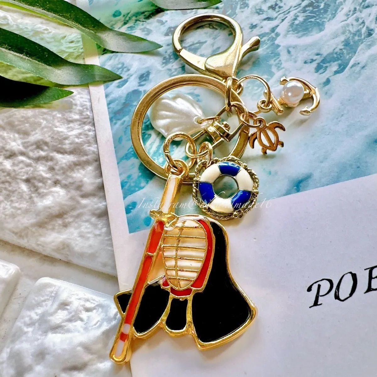 剣道 キーホルダー マリン⚓️ レジン ハンドメイド - メルカリ