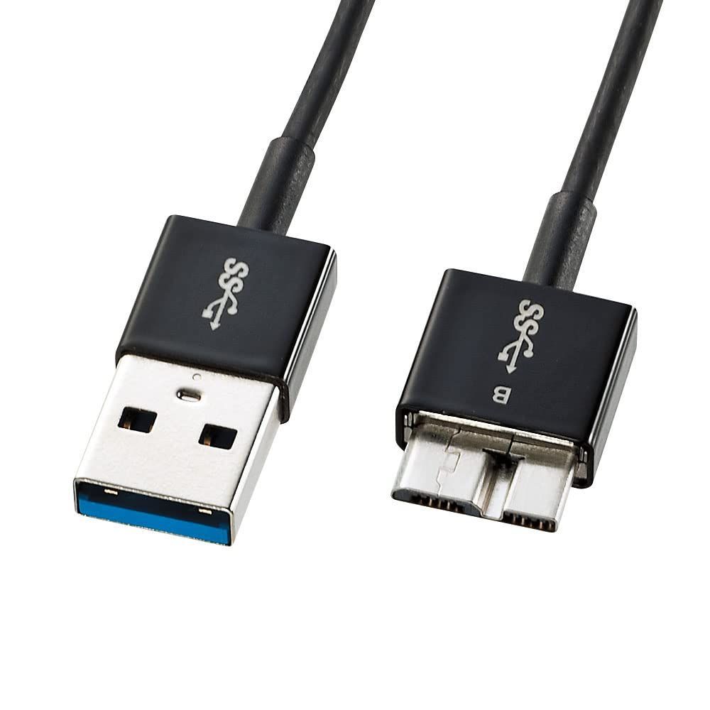 超ごく細 0 5 m USB 3 0マイクロケーブル A MicroB KU 30 サンワサプライ