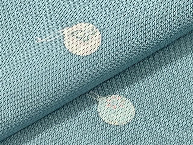 平和屋着物＊夏物 小紋 絽 鈴花蝶文 正絹 逸品 CAAW9941gh