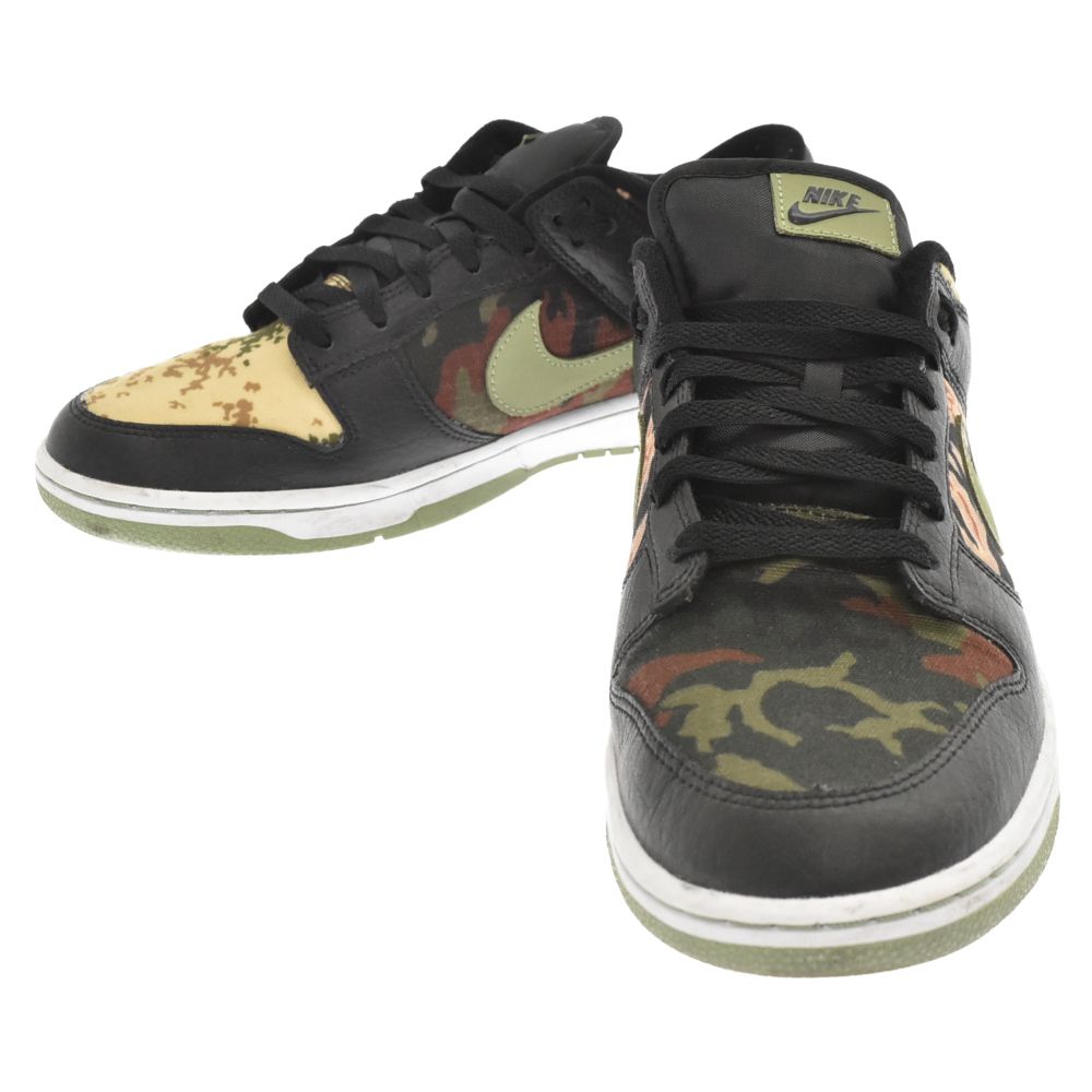 30センチワイズNIKE ナイキ DUNK LOW SE BLACK MULTI CAMO DH0957-001 ...