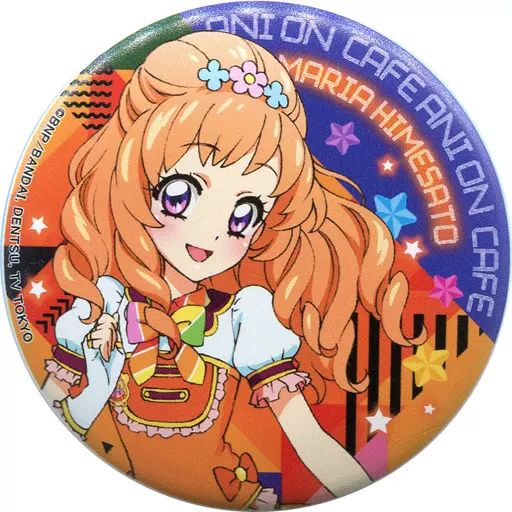姫里マリア アイカツ!アニON 缶バッジ 中古】バッジ・ピンズ(キャラクター) 姫里マリア 「アイカツ