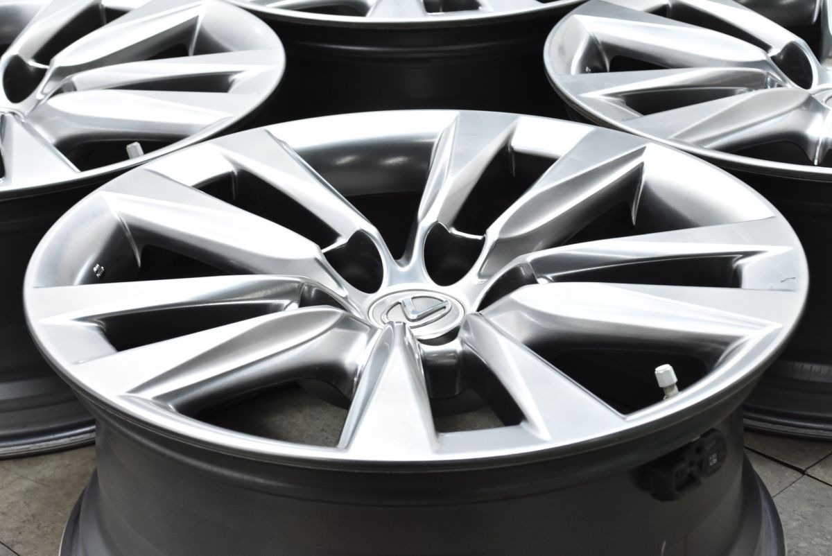 レクサス LS460 後期 バージョンL 純正 18in 7.5J 32 PCD120 4本 LS600h 40系 アルファード ヴェルファイア スタッドレス用等に