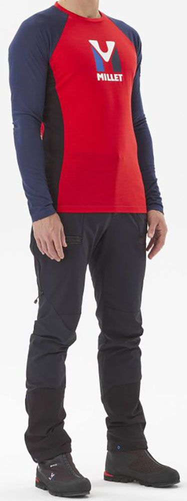 ミレー MILLET アウトドア TRILOGY WOOL TS LS M MIV 9946 0348 ROUGE NOIR ピクニックシート ガイロープ