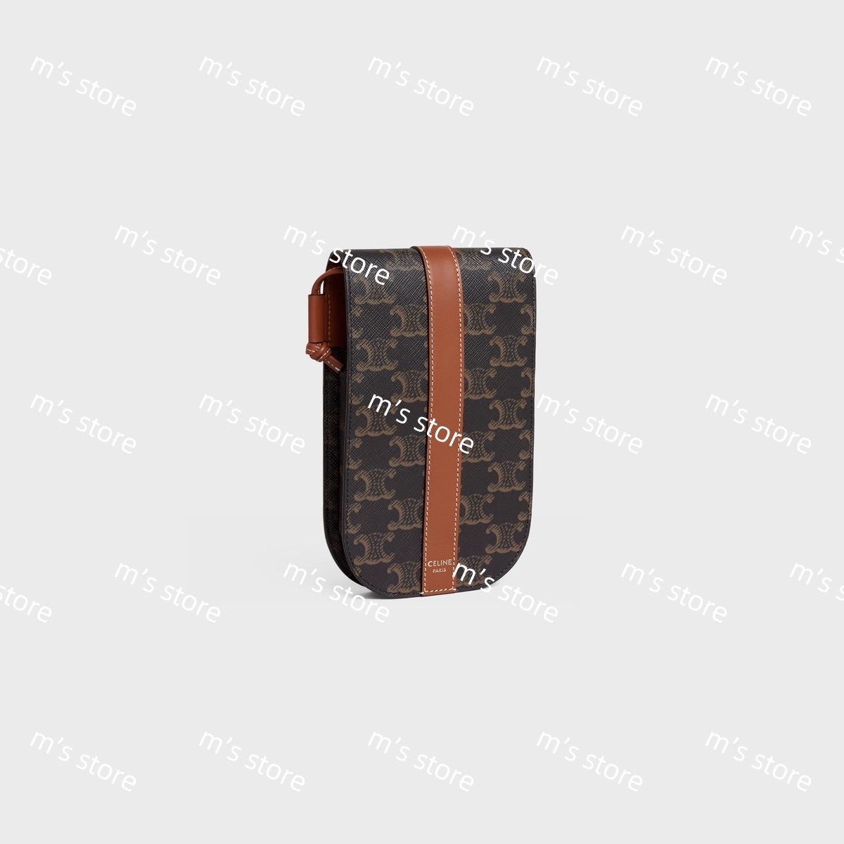 CELINE モバイルポーチ フォンホルダー トリオンフキャンバス タン 新品 CELINE セリーヌ モバイルポーチ フォンホルダー