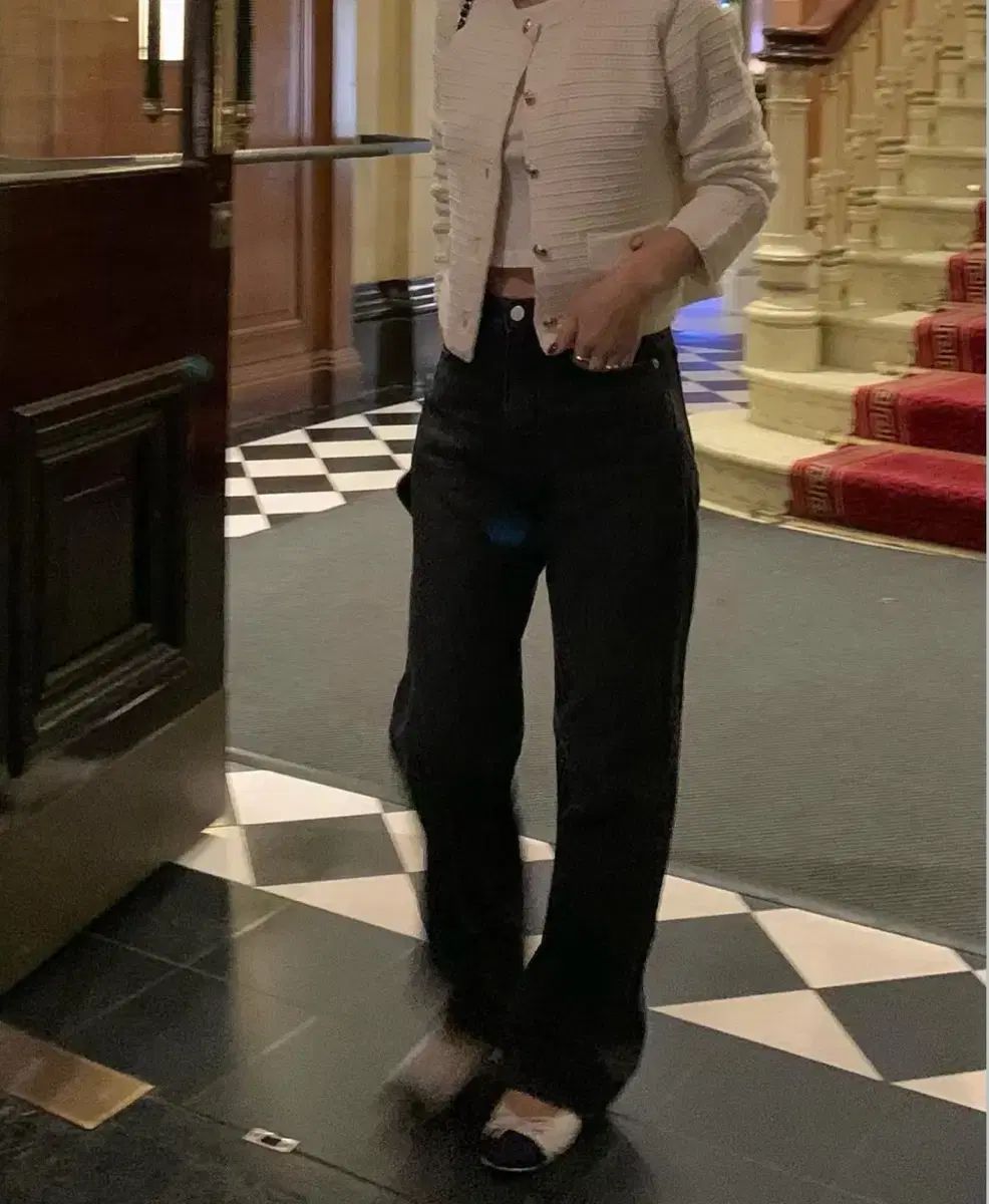 ユンスルショップ グレイシー 黒 デニム サイズ 1