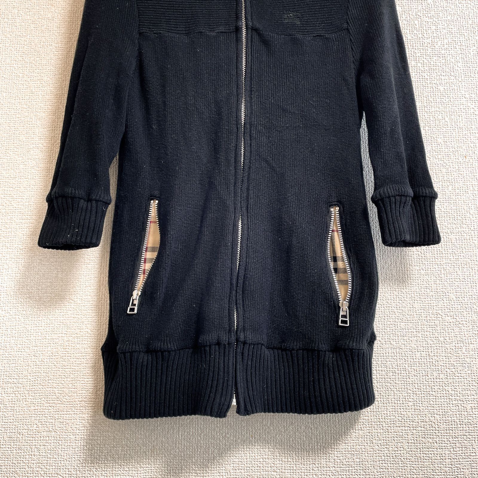 BURBERRY BLUE LABEL バーバリーブルーレーベル ニットジャケット 
