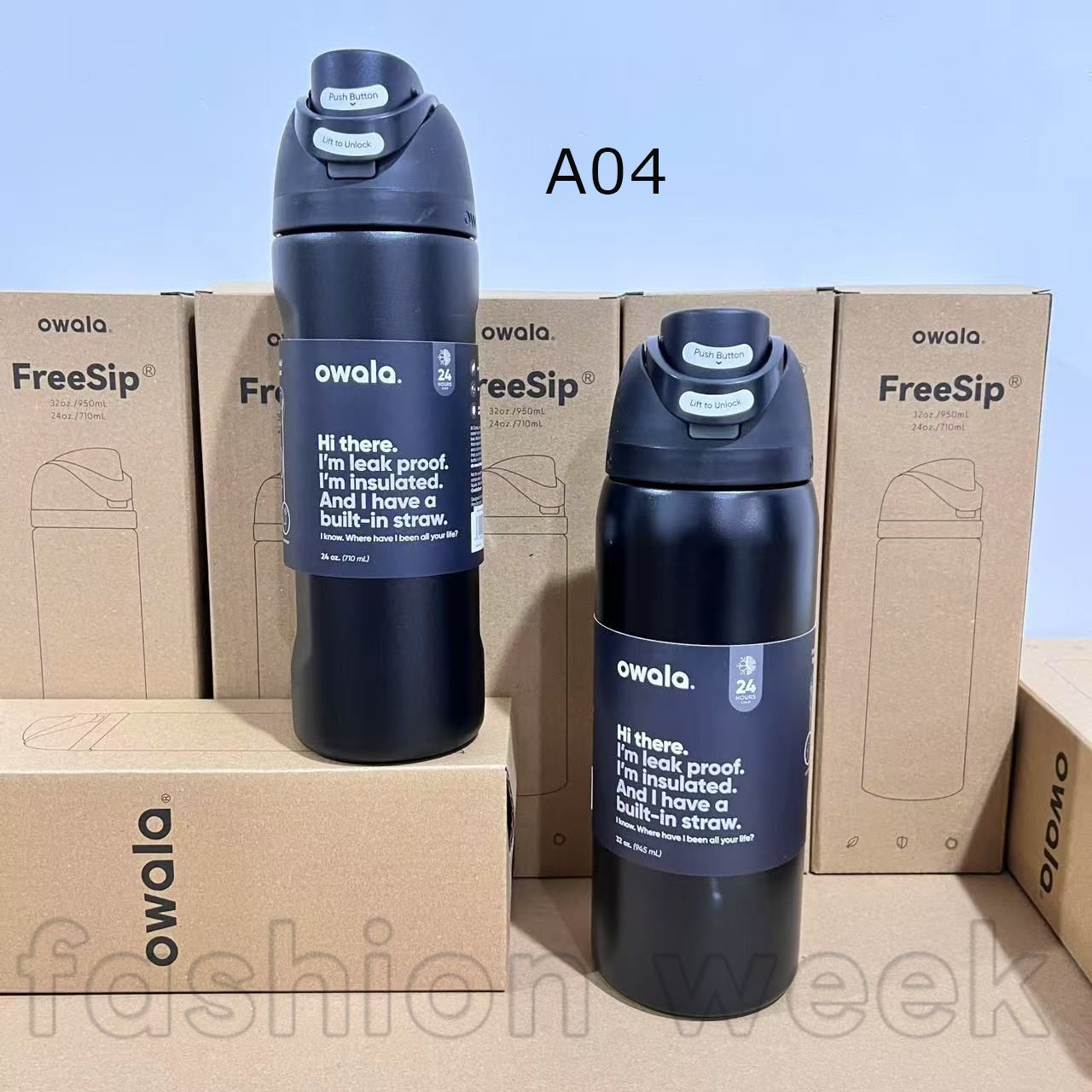 新品!未使用 owala 水筒 32oz/24oz 漏れ防止 断熱 ストロー内蔵