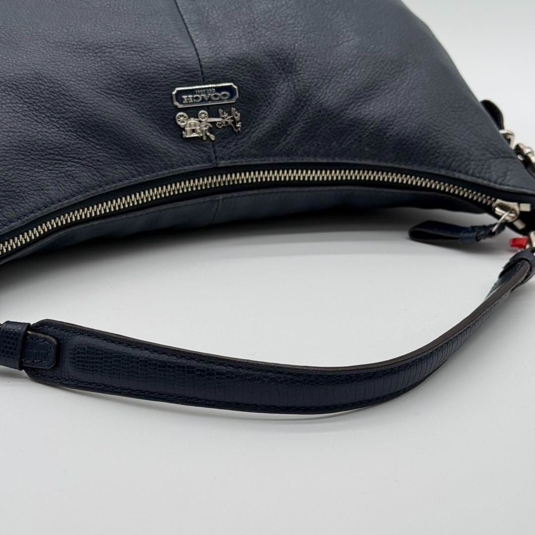 極美品✨COACH コーチ トートバッグ 2way ベケット レザー ネイビー 送料無料 コーチ メンズ COACH ベケット レザー 2Way ショルダー