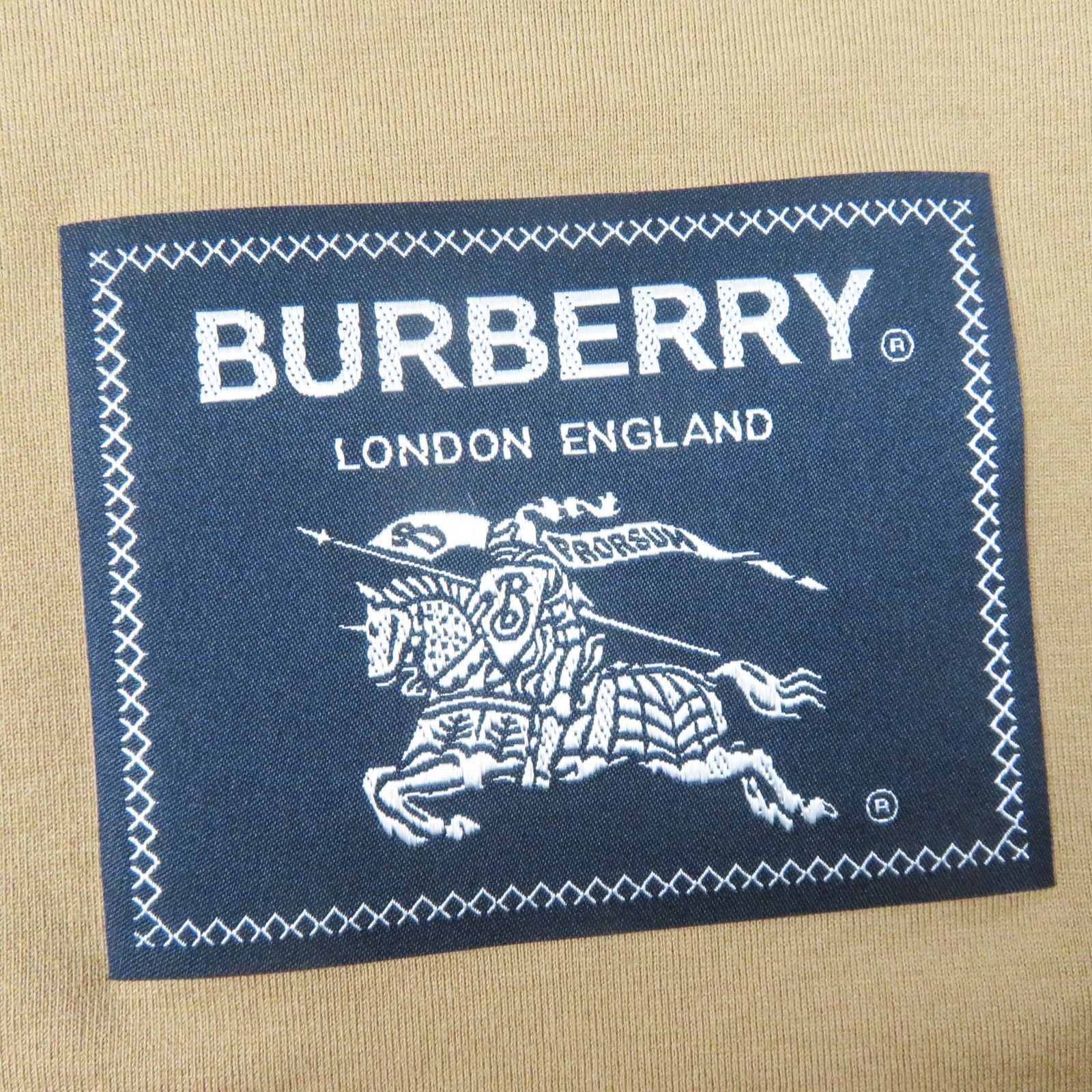 未使用品◎BURBERRY バーバリー 8065777 コットン100%  ロゴパッチ 半袖 カットソー／半袖Ｔシャツ ブラウン XXS 正規品 レディース BURBERRY - 未使用品◎BURBERRY バーバリー 8065777 コットン100