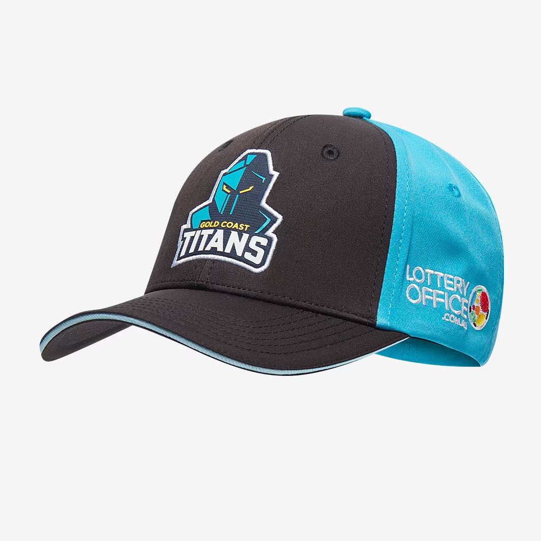 送料無料 匿名配送 ダイナスティー ゴールド コースト タイタンズ 2025 メディア キャップ 帽子 黒 青 ブラック ブルー 公式モデル 日本未発売