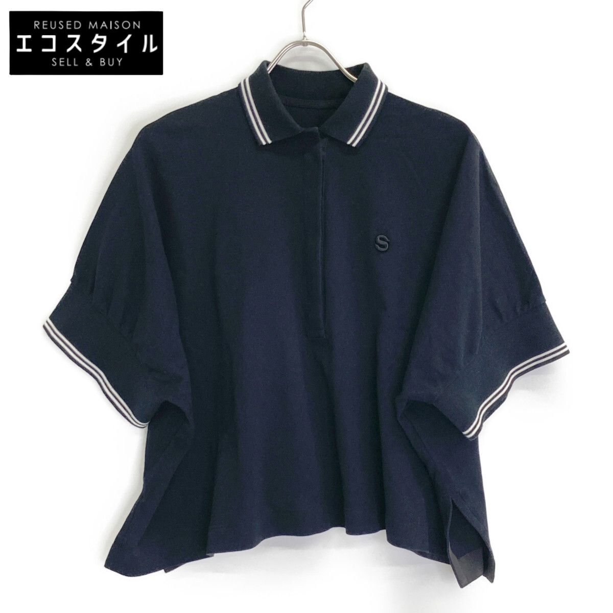 sacai サカイ 21SS 21-05482 COTTON JERSEY POLO SHIRT 2 - メルカリ 