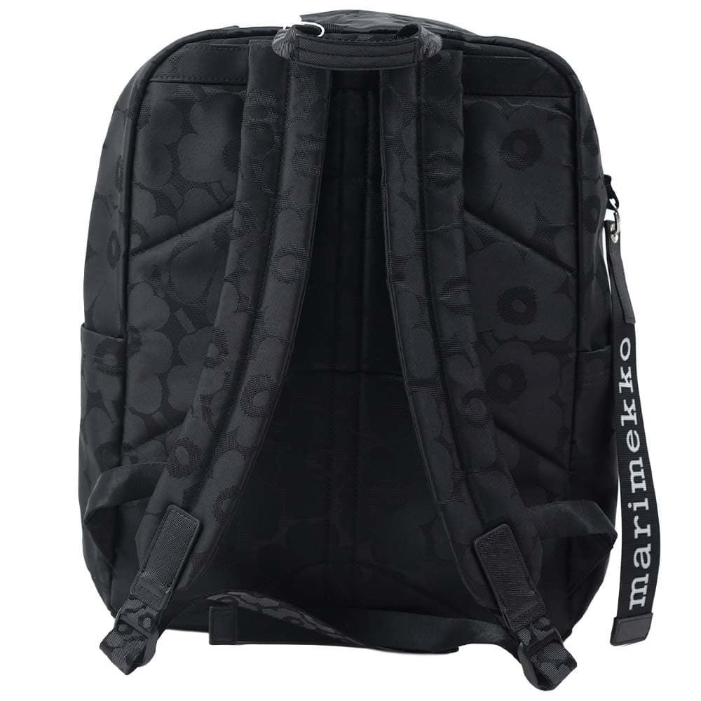マリメッコ バックパック リュック バッグ ジップ トップ バックパック ウニッコ ブラック marimekko Zip Top Backpack Unikko 093324 999 093324-999