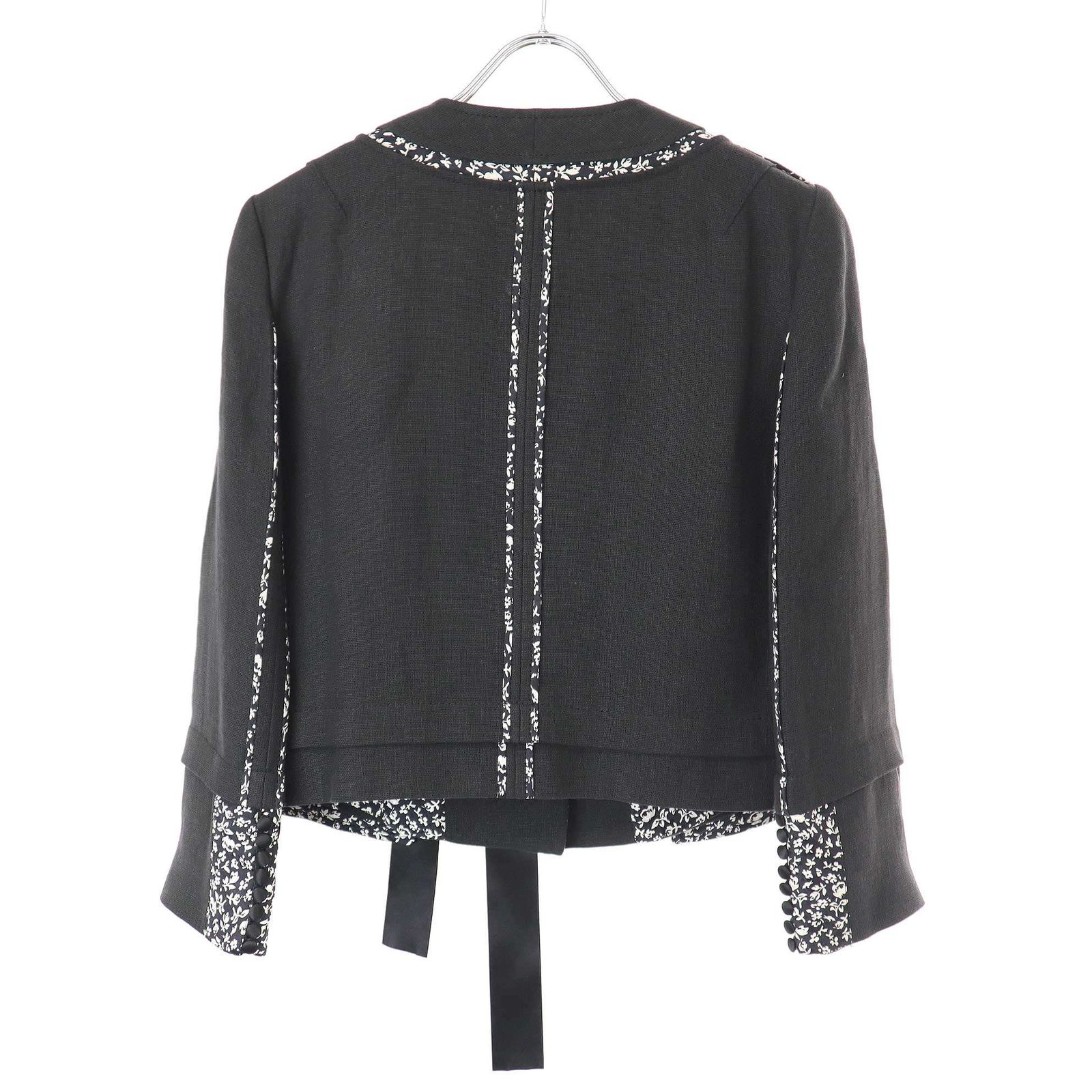 DOLCE&GABBANA ドルチェ＆ガッバーナ リネンシルク フラワージャケット 