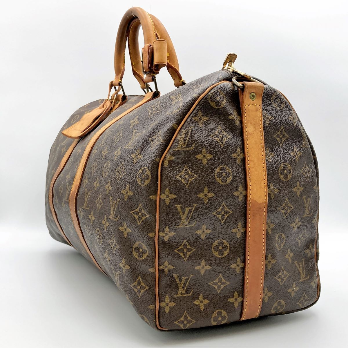 LOUIS VUITTON ルイ・ヴィトン モノグラム キーポル50 バンドリエール