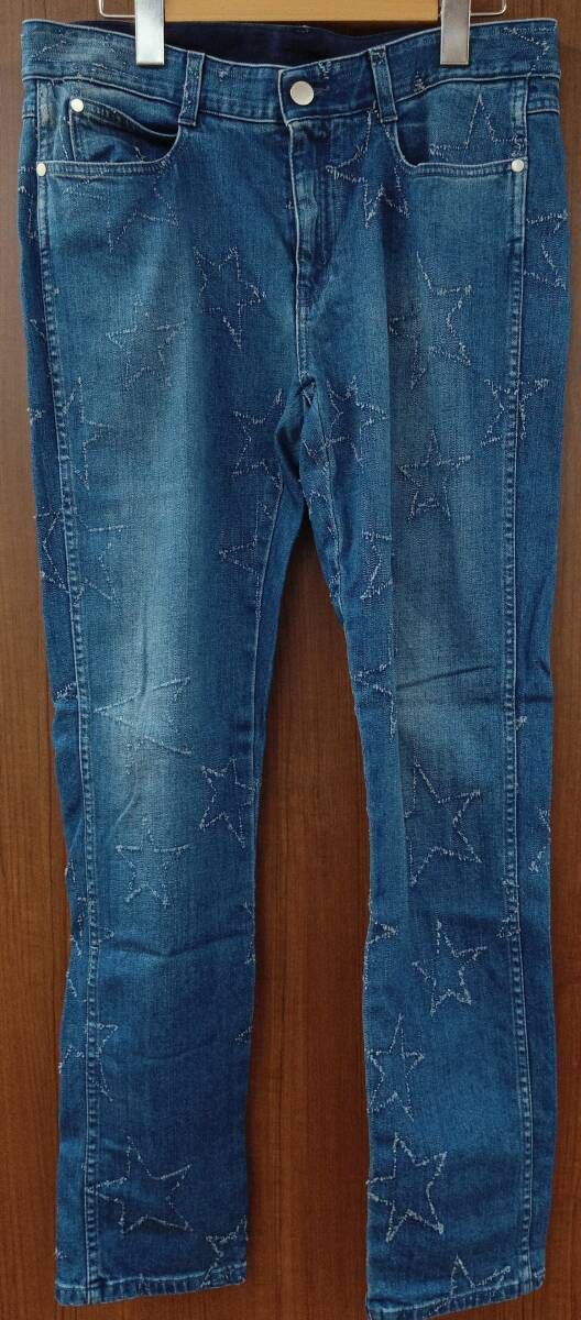 STELLA McCARTNEY ステラマッカートニー 星柄デニムパンツ 372773SHH08-0 サイズ26 インディゴ レディース
