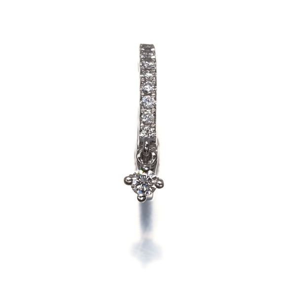 Ponte Vecchio ポンテヴェキオ フープピアス ※片耳 ポンテヴェキオ ピアス ダイヤ ダイヤモンド 0.07ct フープ 片耳
