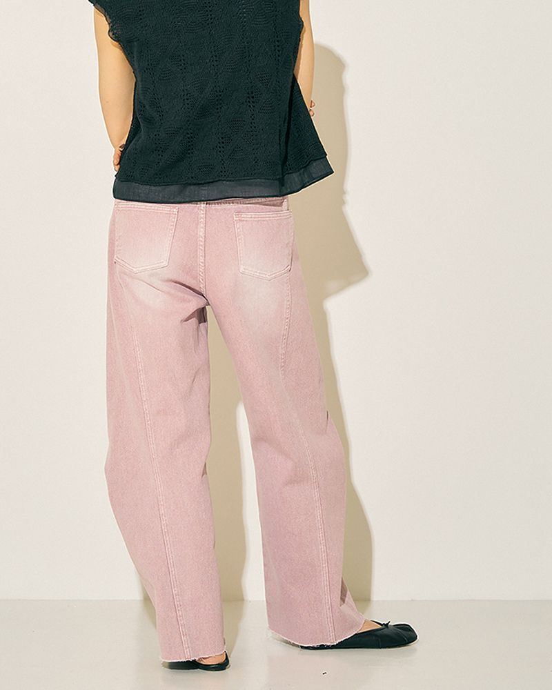 YENN イエン KNEE TUCK DENIM PT ニータックデニムパンツ y252