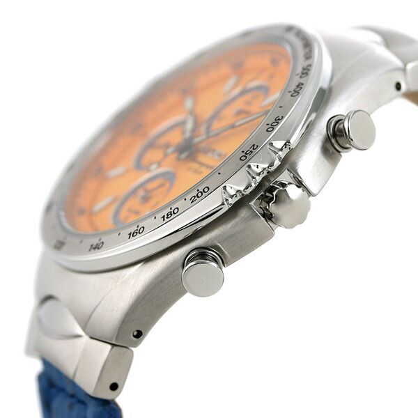 セイコー 腕時計 メンズ SNAF83PC ジウジアーロ デザイン マッキナ・スポルティーバ GIUGIARO DESIGN Limited Edition Macchina Sportiva クオーツ（7T62/日本製） シエナオレンジxブルー アナログ表示