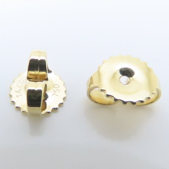 TIFFANY&Co. ティファニー クロスステッチ ピアス K18YG イエロー  