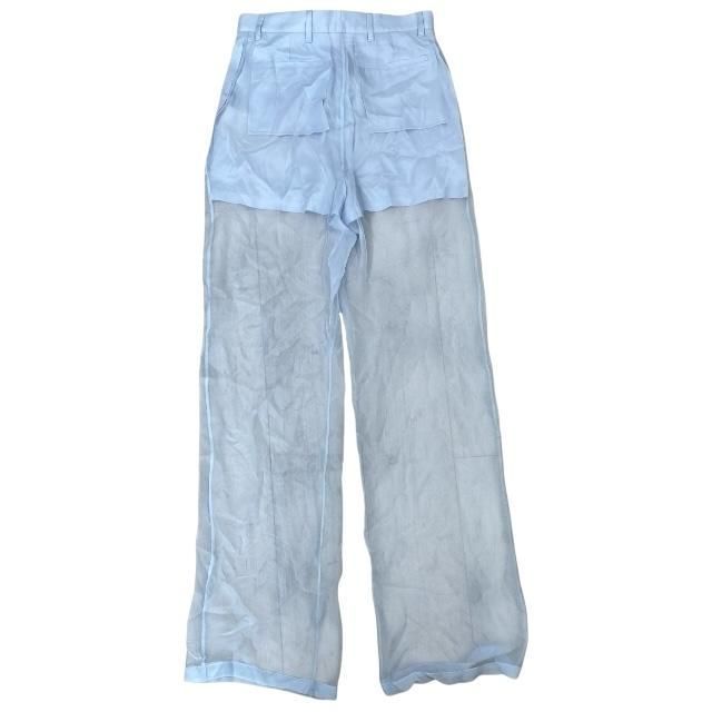 未使用】BURBERRY バーバリー 4567725 シアー シルク パンツ ボトムス 