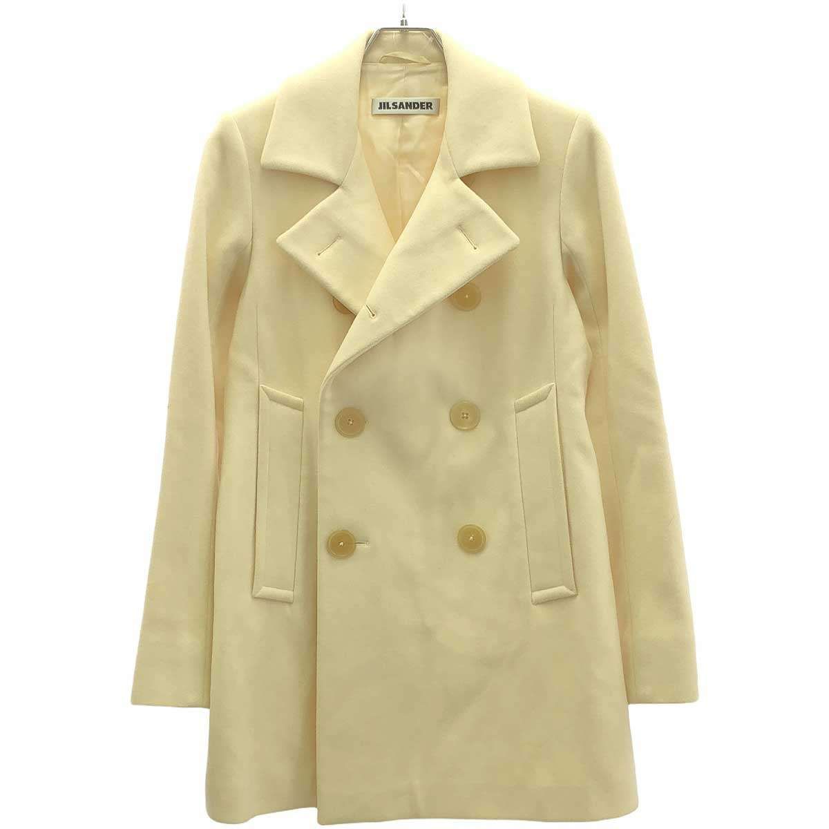 JIL SANDER ジルサンダー ウールPコート ホワイト 36 - メルカリ