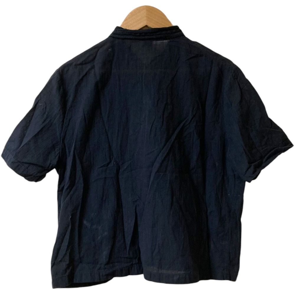 45 R フォーティファイブアール カディレースの四角ブラウス 5043063 サイズ2 ブラック レディース 古着