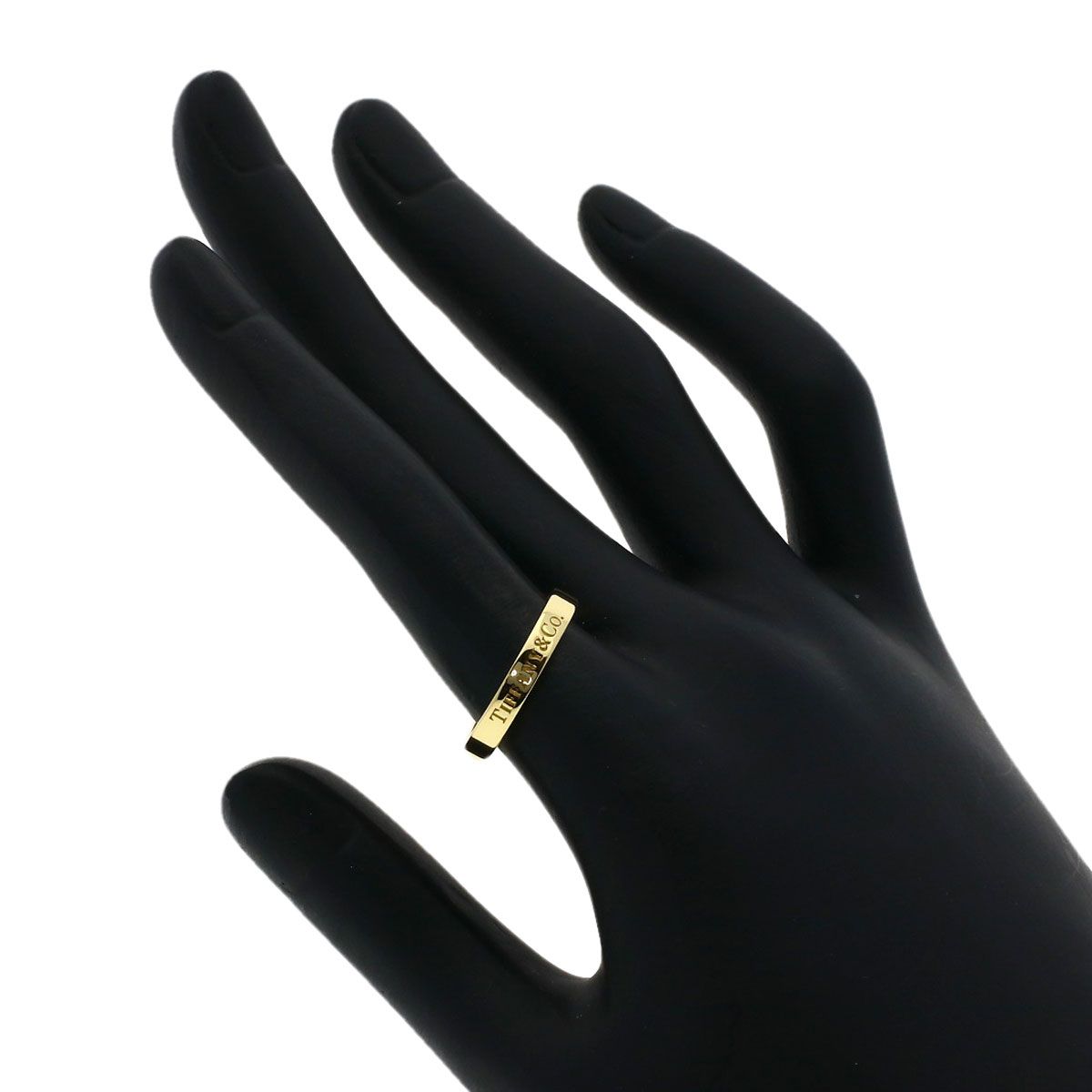 TIFFANY&Co. ティファニー フラットバンド リング・指輪 K18YG  