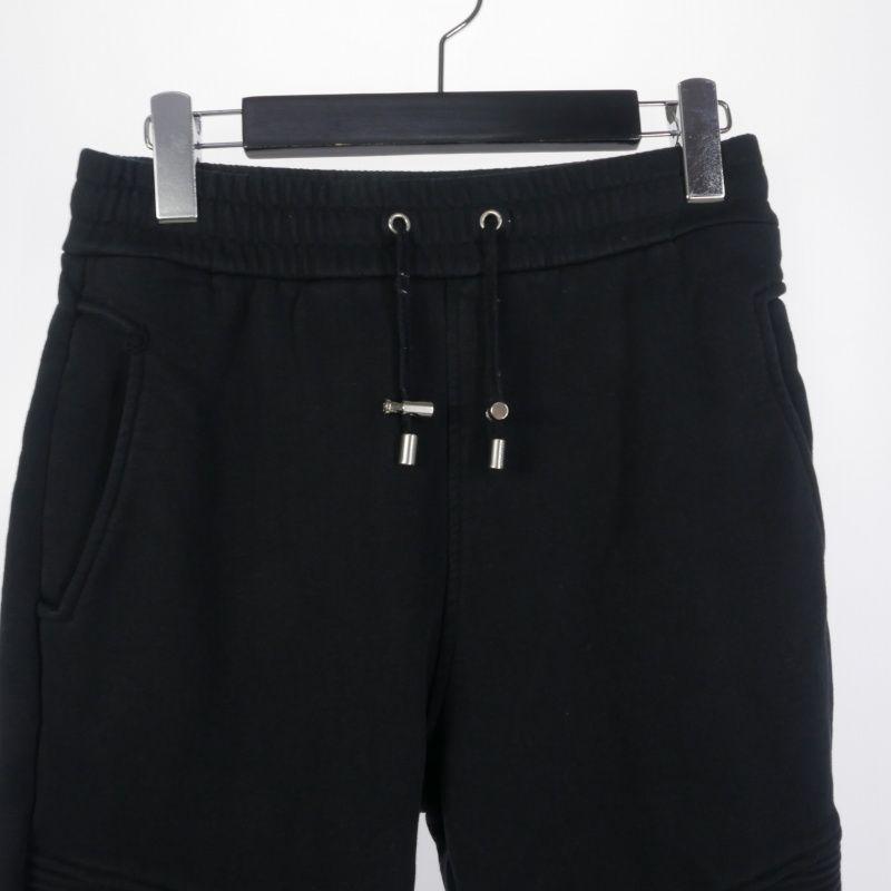 バルマン BALMAIN バイカー スウェット パンツ ジョガーパンツ XS 黒