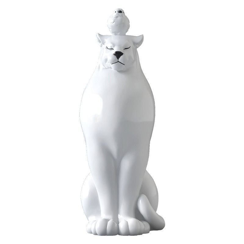 ヒョウの置物 軽量 芸術的な彫刻の床置き 装飾品 リビングルーム 販売オフィス 展示ホール 置物 インテリア置物 インテリア装飾 3色カラー 動物置物 新築祝い ギフト 贈り物