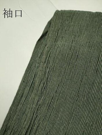  平和屋着物 夏物 男性 織物の名産 近江ちぢみ 縞 キングサイズ 綿麻 az 着物 着物 浴衣